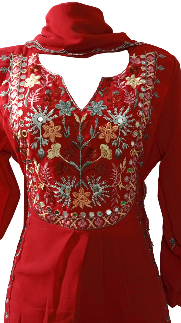georgette kurta palazzo set 