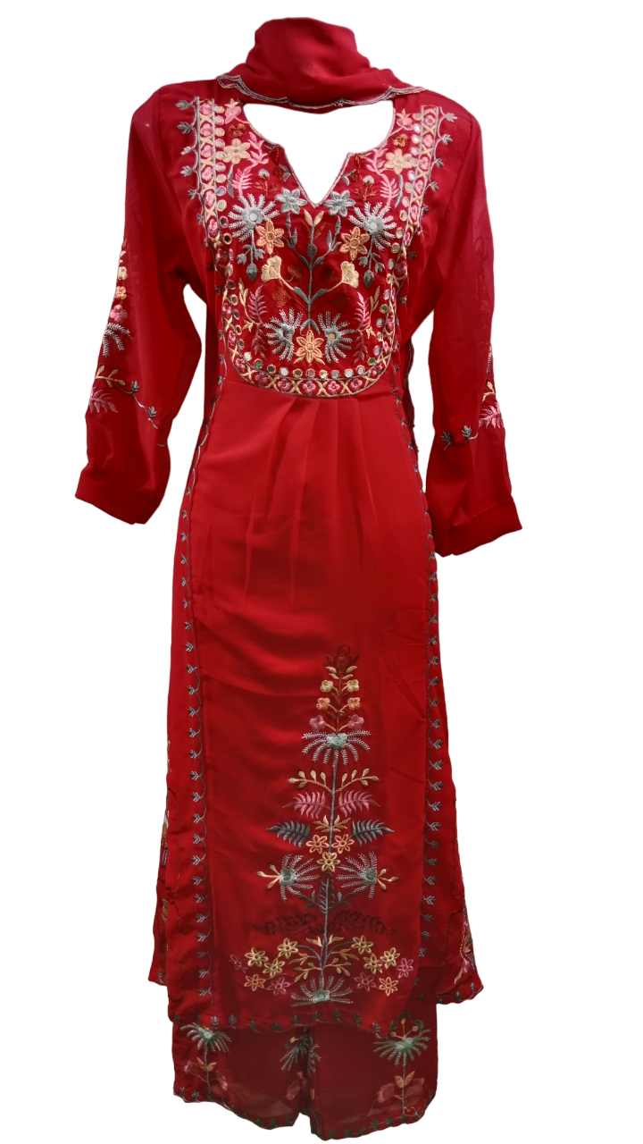 georgette kurta palazzo set 