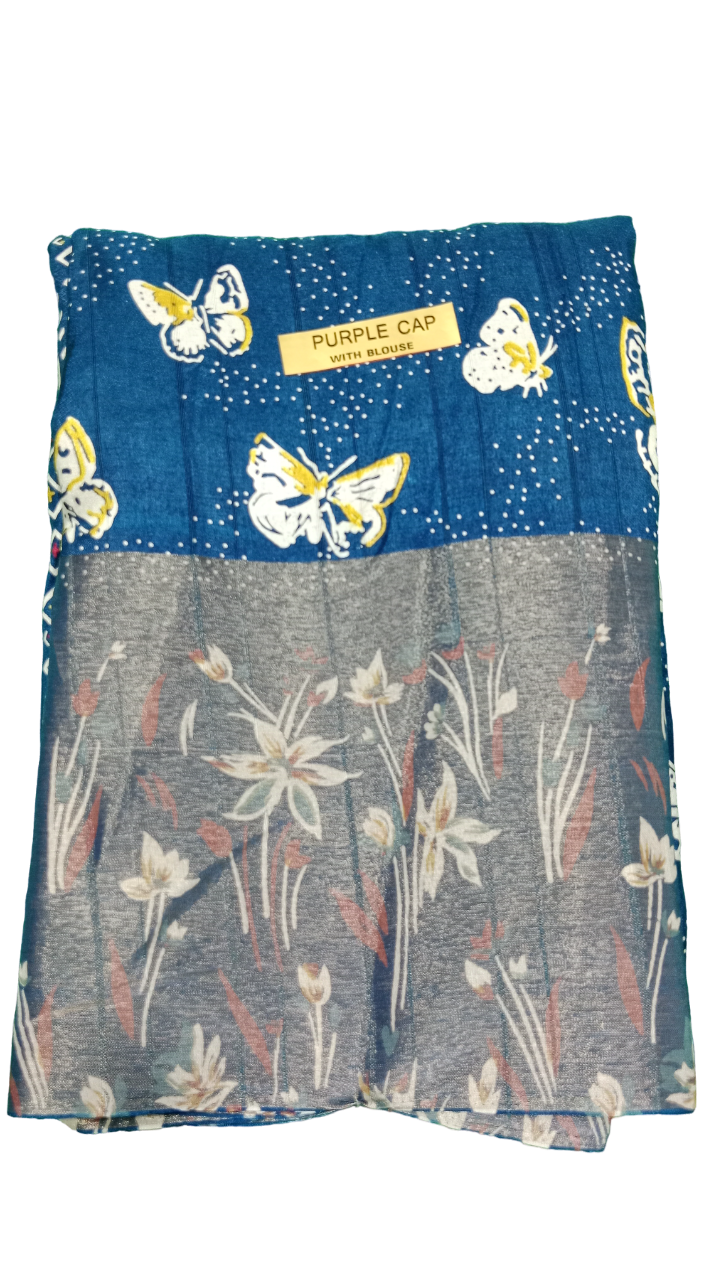 chanderi linen saree 
