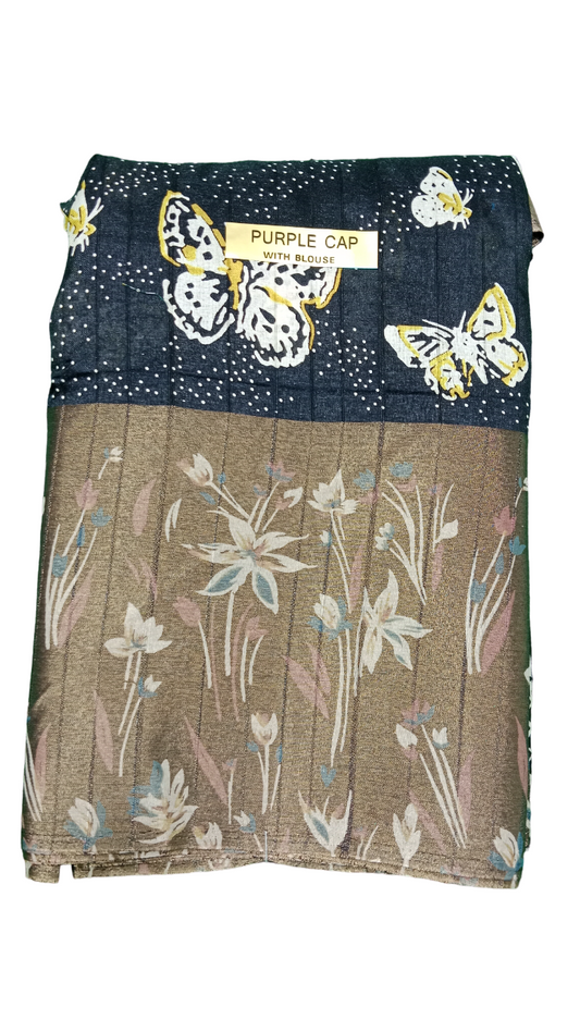 chanderi linen saree 