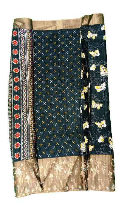 chanderi linen saree 