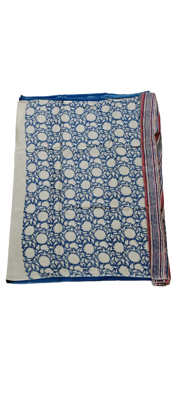 bagru cotton saree 