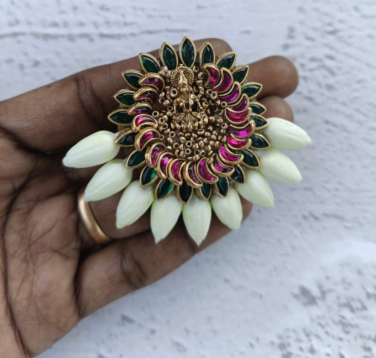 Jasmine Lakshmi hair brooch