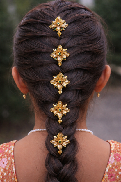 floral hair hook 