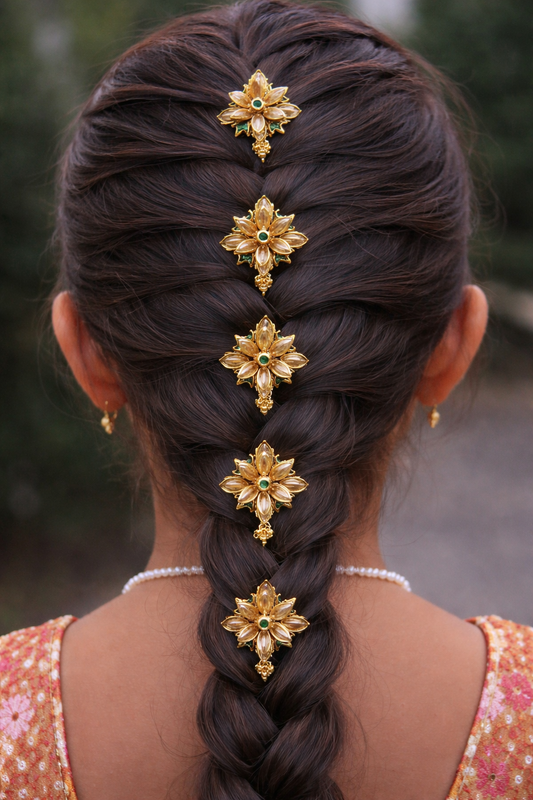 floral hair hook 